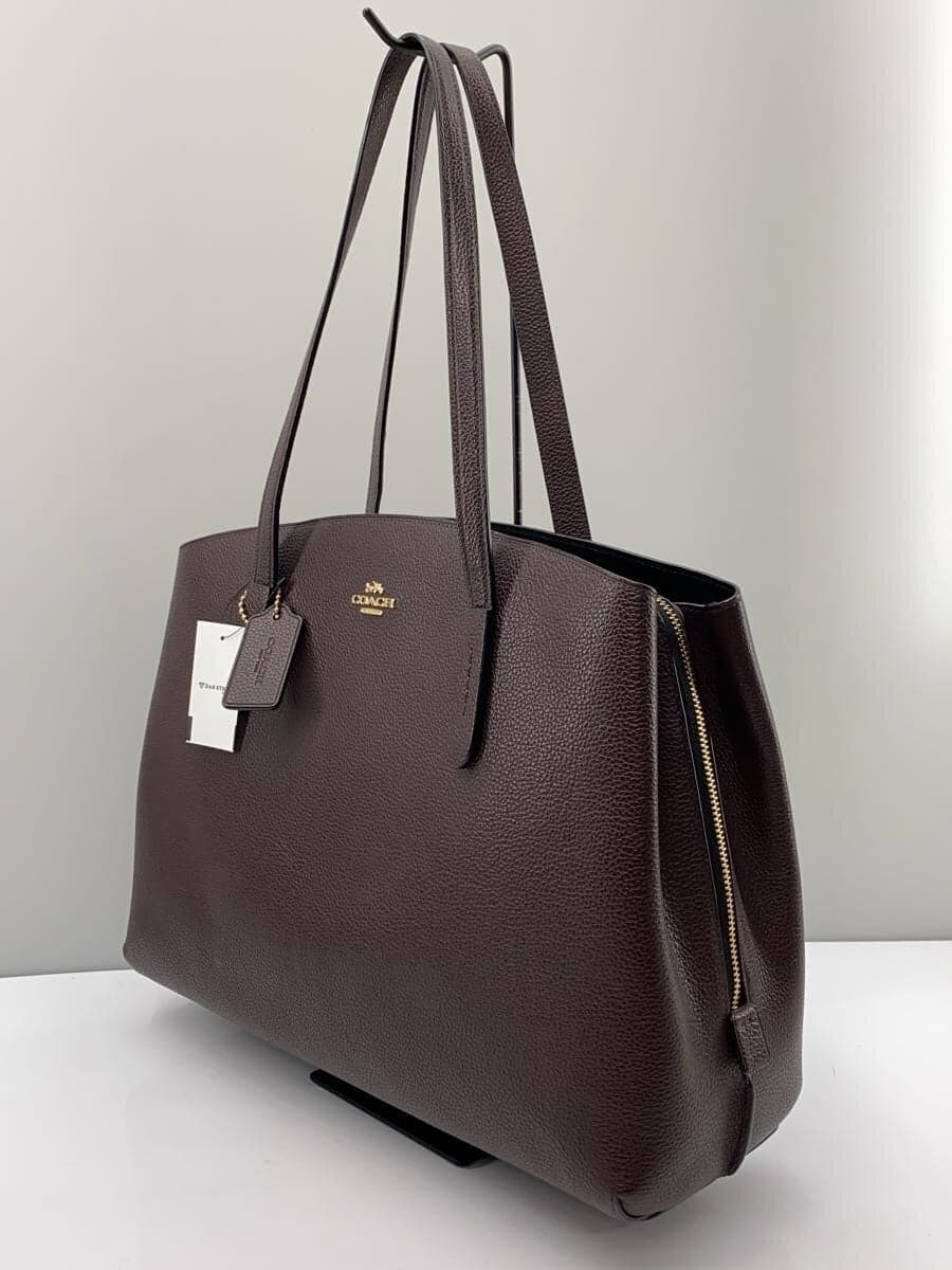 COACH Tote Bag Leather BRW Solid 78220 2