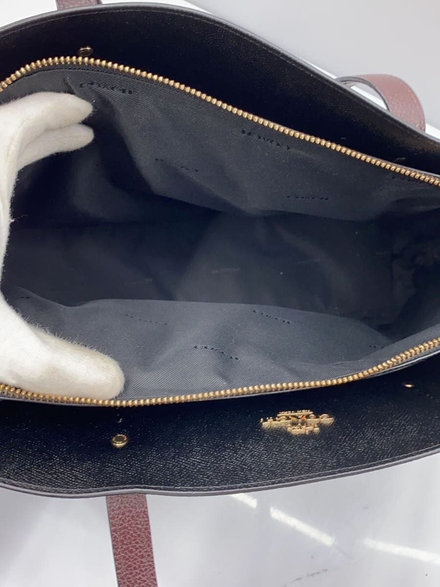 COACH Tote Bag Leather BRW Solid 78220 6