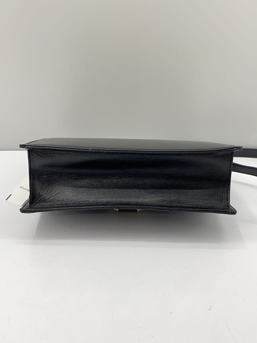 GUCCI Shoulder Bag Leather BLK Solid 4