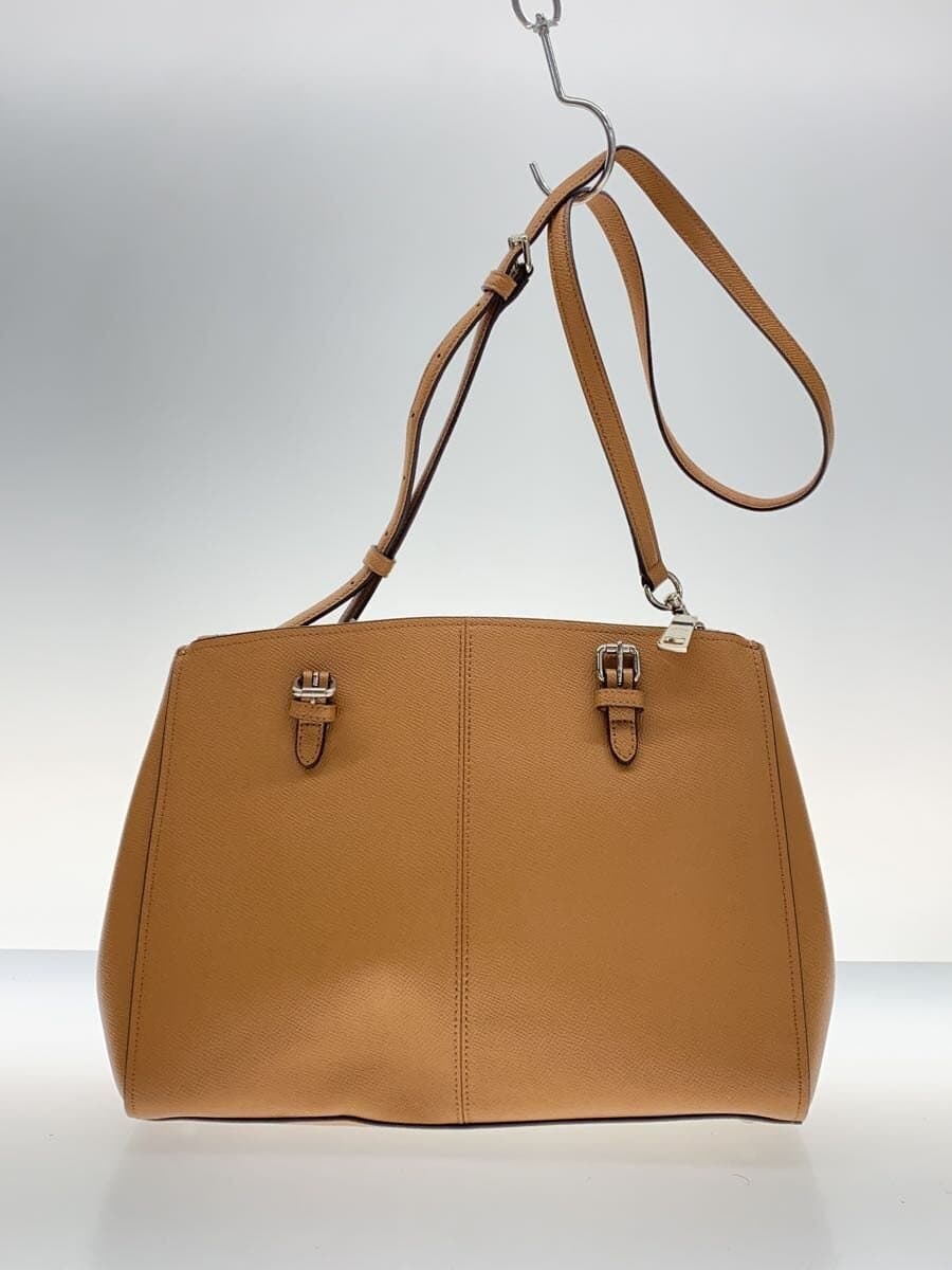 COACH Shoulder Bag Leather BRW Solid 3
