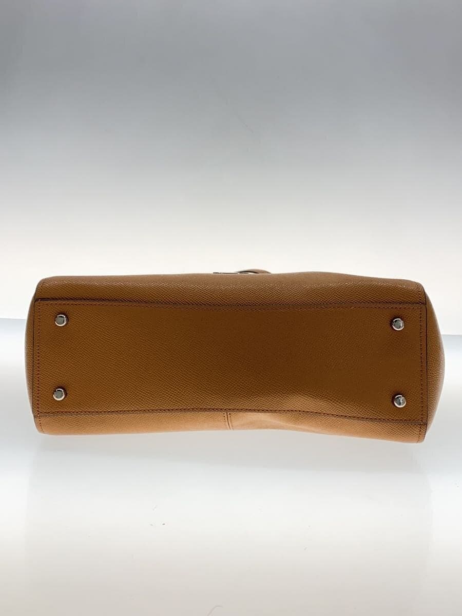 COACH Shoulder Bag Leather BRW Solid 4