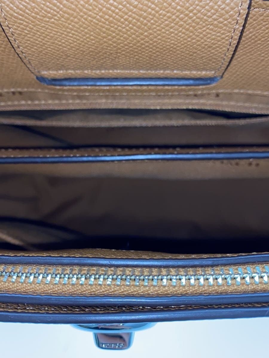 COACH Shoulder Bag Leather BRW Solid 6