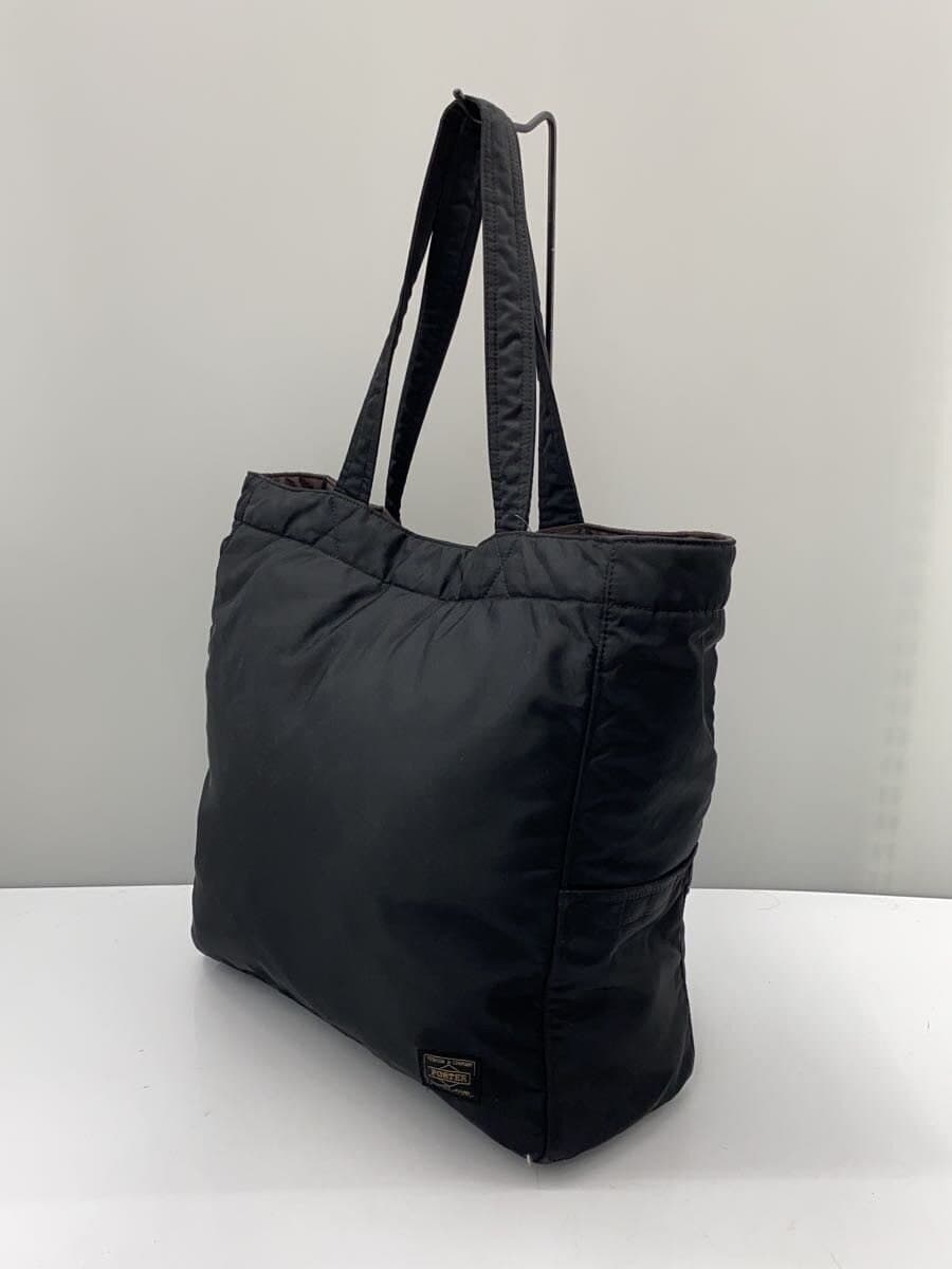 PORTER tote bag nylon black plain 2