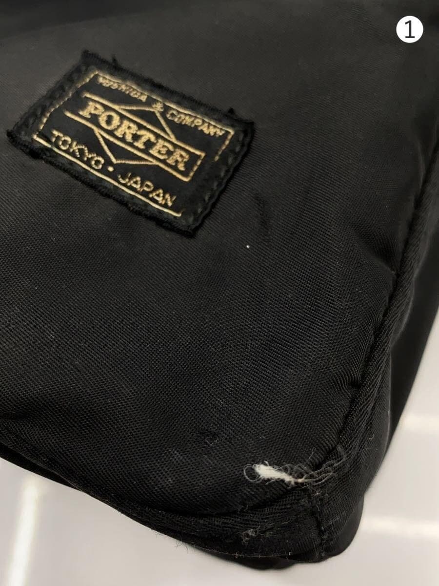 PORTER tote bag nylon black plain 7
