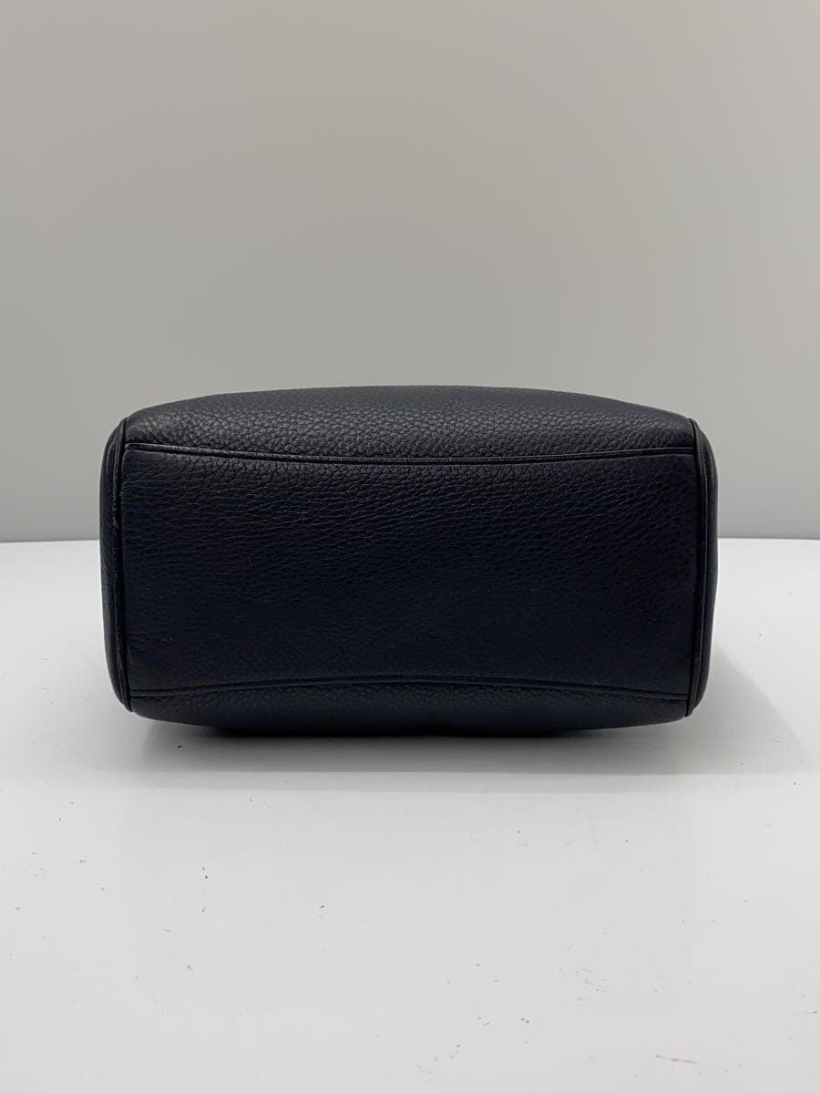 COACH handbag leather navy solid 36677 4