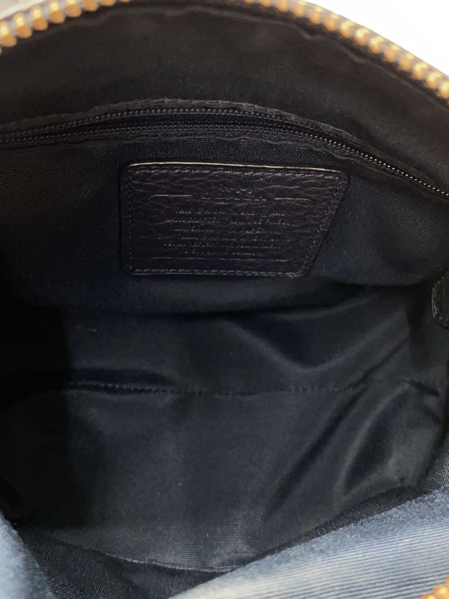 COACH handbag leather navy solid 36677 6