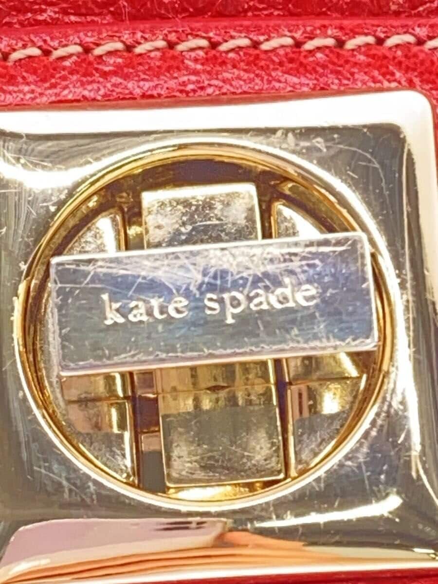 kate spade new york Handbag Leather RED Solid 5