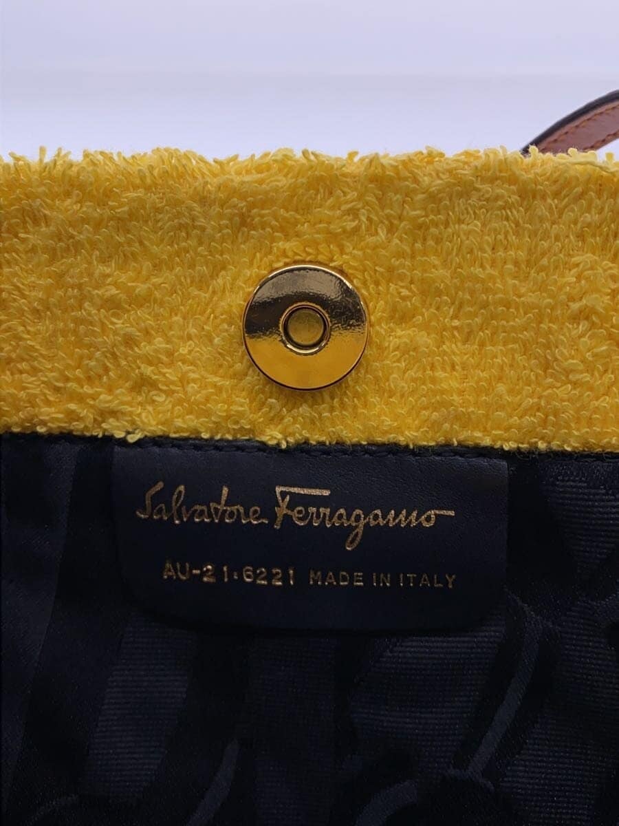Salvatore Ferragamo bag -- YLW has stains 5