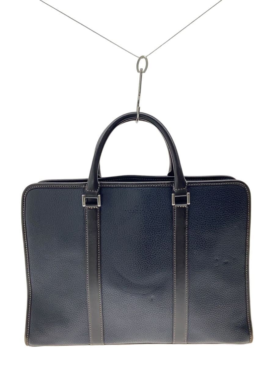 DEUX MONCX Briefcase Leather NVY