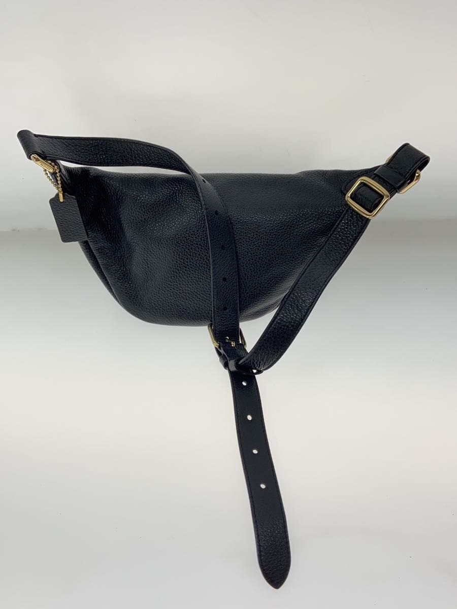 COACH Waist Bag Leather BLK Solid F48738 3