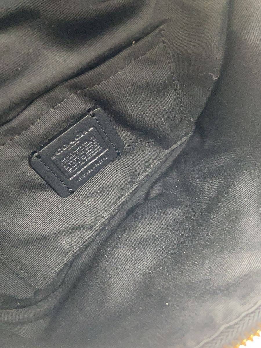 COACH Waist Bag Leather BLK Solid F48738 6