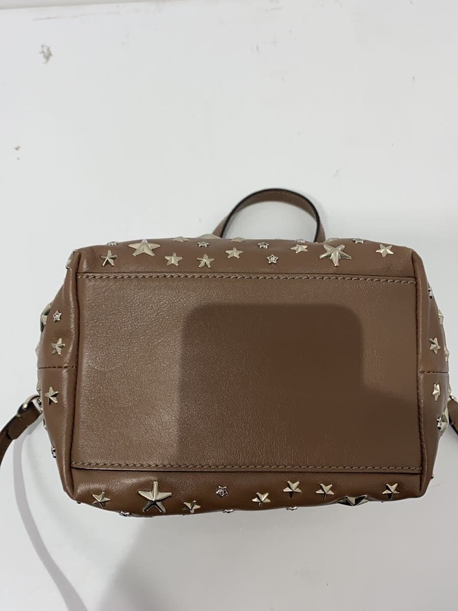 JIMMY CHOO Handbag Leather BEG 4