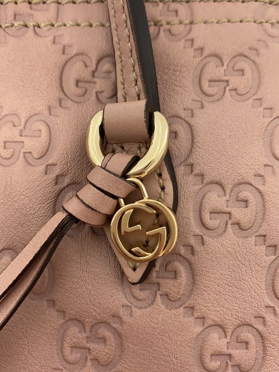 GUCCI Tote Bag Leather PNK Solid 323671 5
