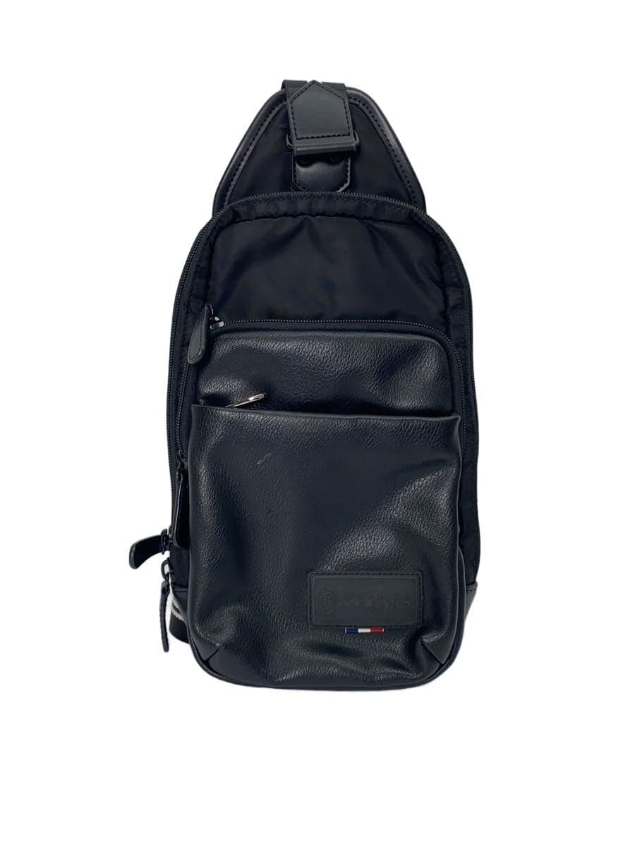 CASTELBAJAC Shoulder Bag Leather BLK 055931