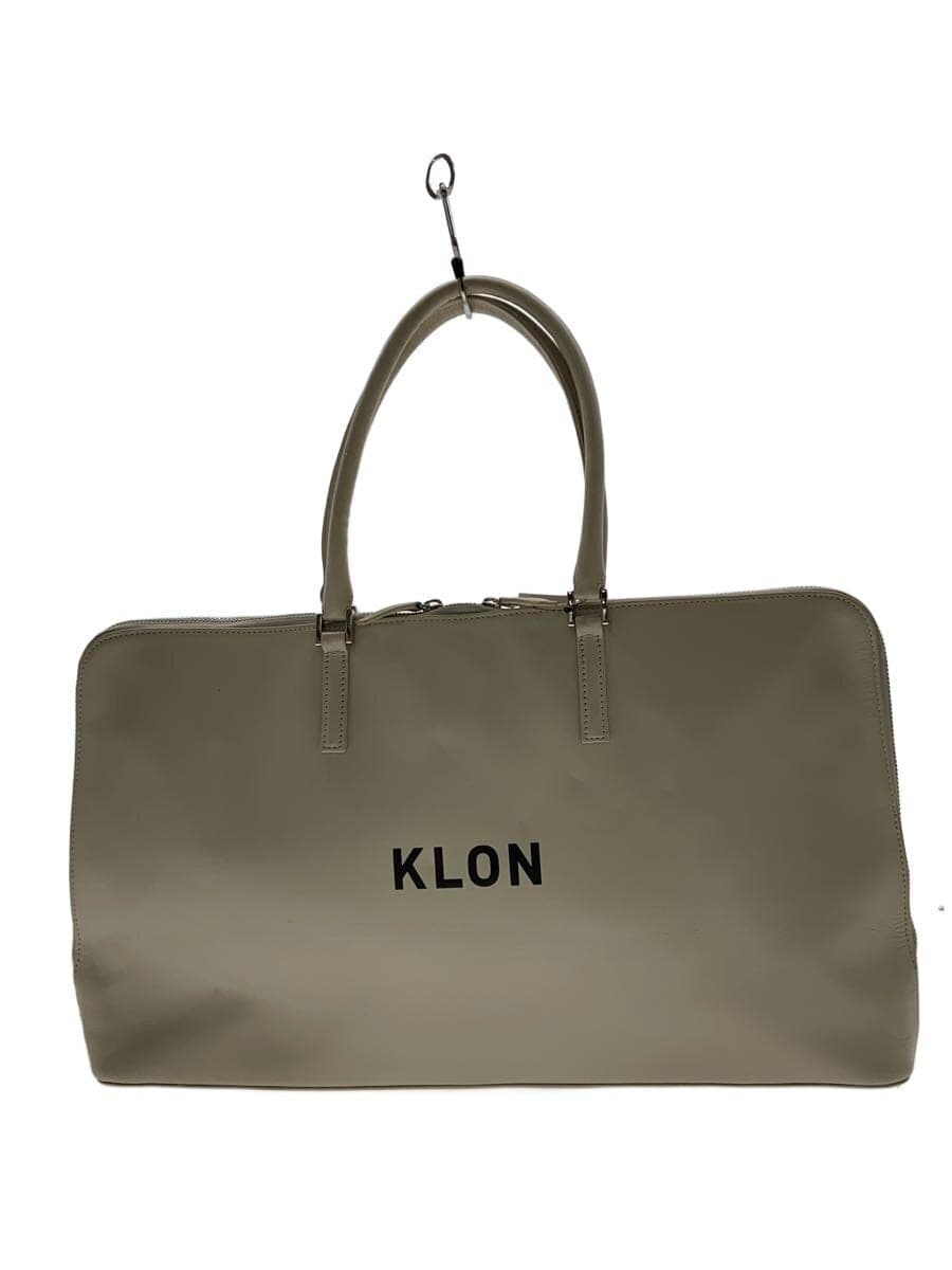 KLON Shoulder Bag Leather BEG Solid