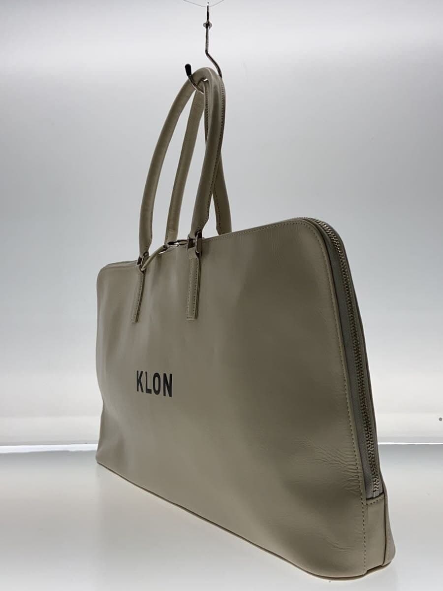 KLON Shoulder Bag Leather BEG Solid 2