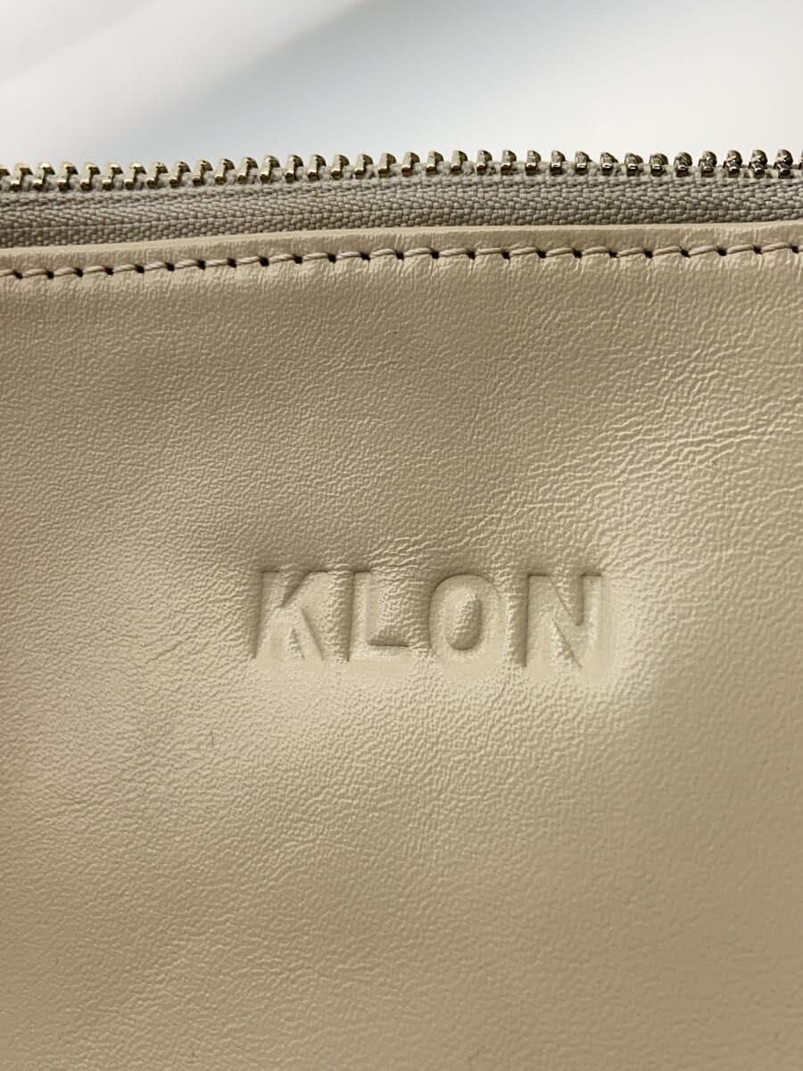 KLON Shoulder Bag Leather BEG Solid 5