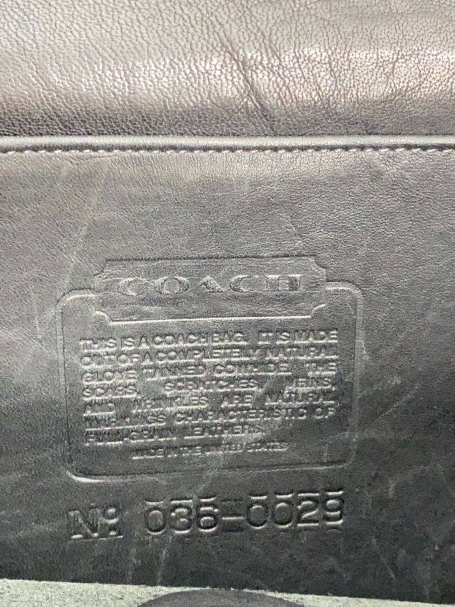 COACH Second Bag Leather BLK Solid 0029 5