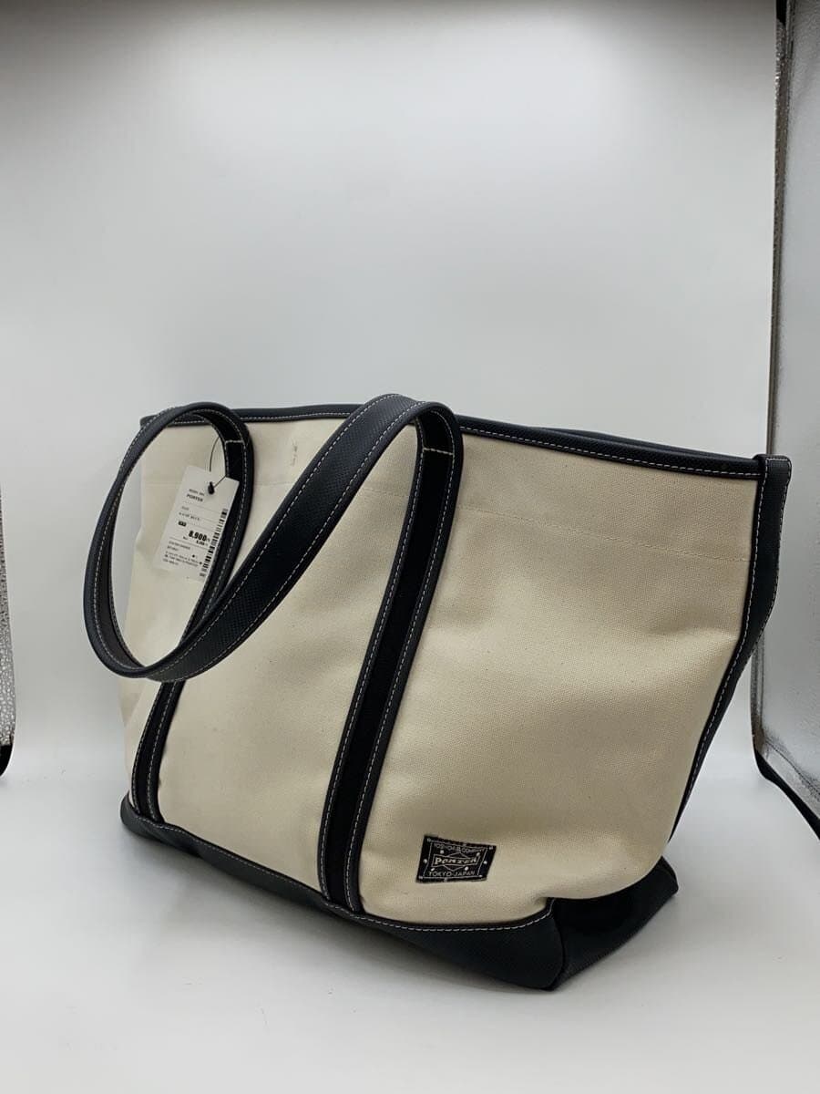 PORTER Tote Bag Canvas BEG Solid 739-08513 2
