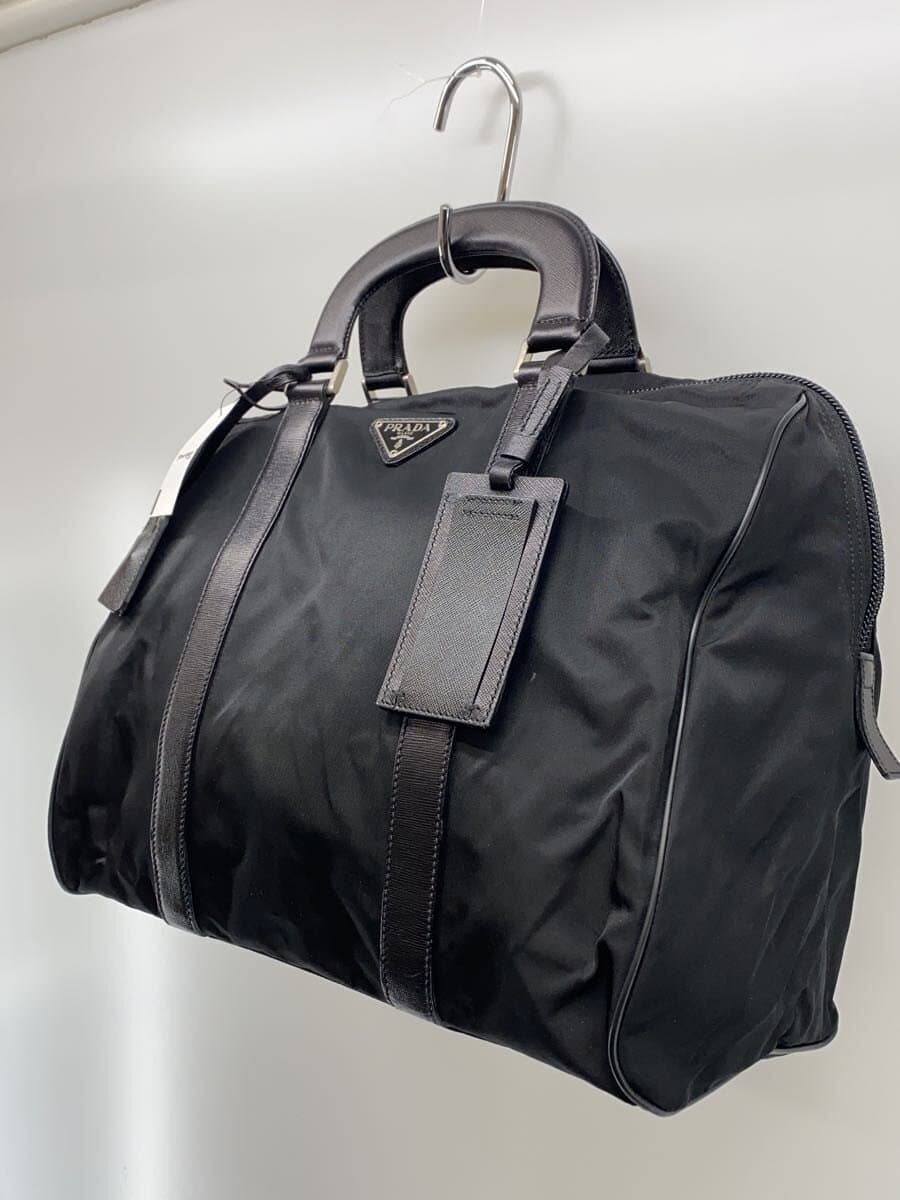 PRADA Boston Bag Nylon BLK Solid v129 2