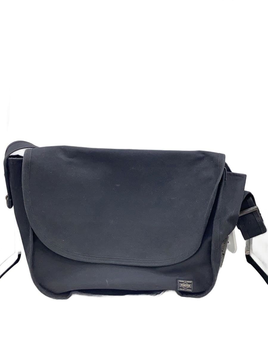 PORTER Shoulder Bag Canvas BLK Solid