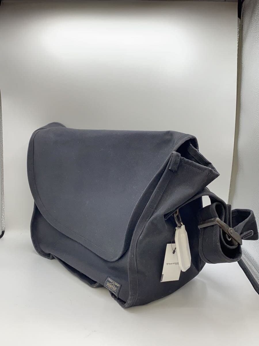 PORTER Shoulder Bag Canvas BLK Solid 2