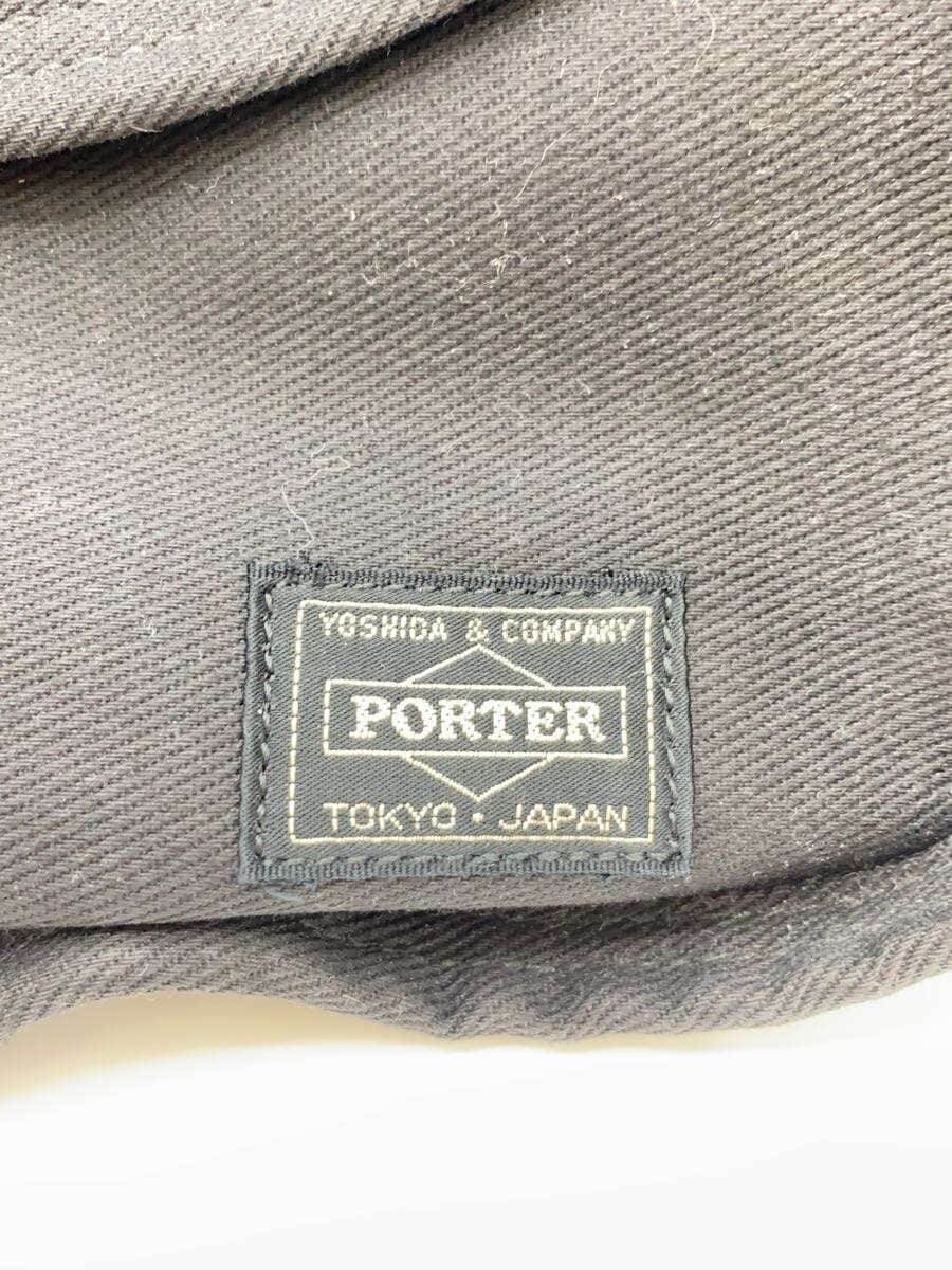 PORTER Shoulder Bag Canvas BLK Solid 5