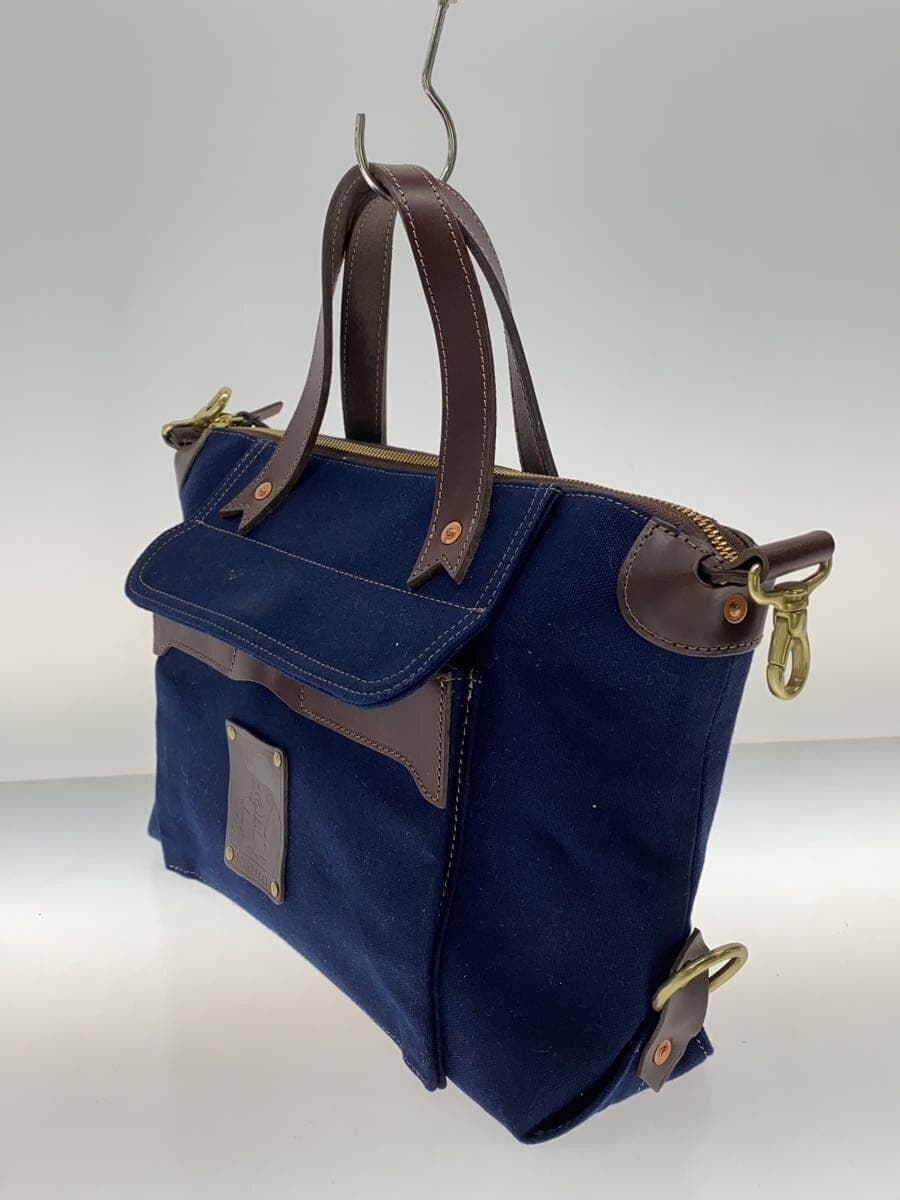 BEER BELLY Tote Bag Canvas NVY Solid 2