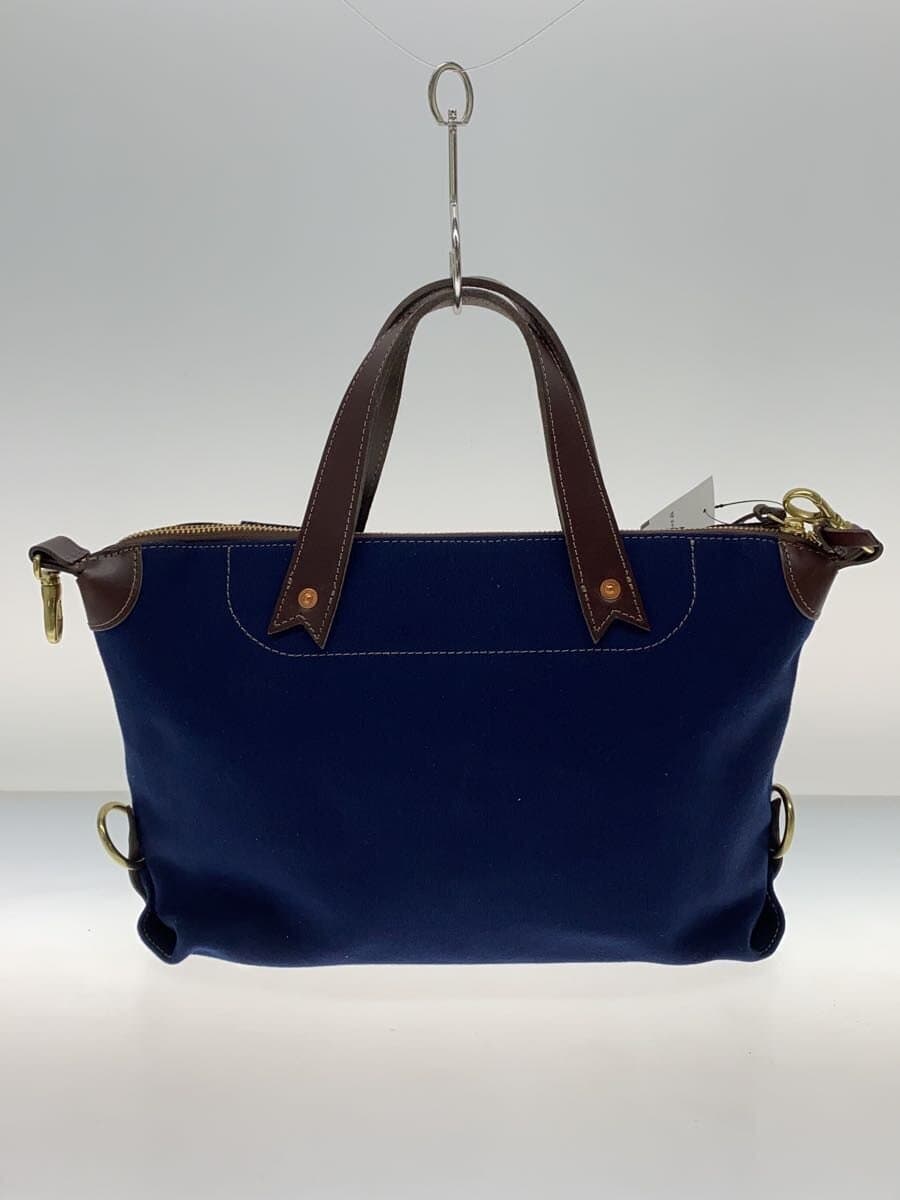 BEER BELLY Tote Bag Canvas NVY Solid 3