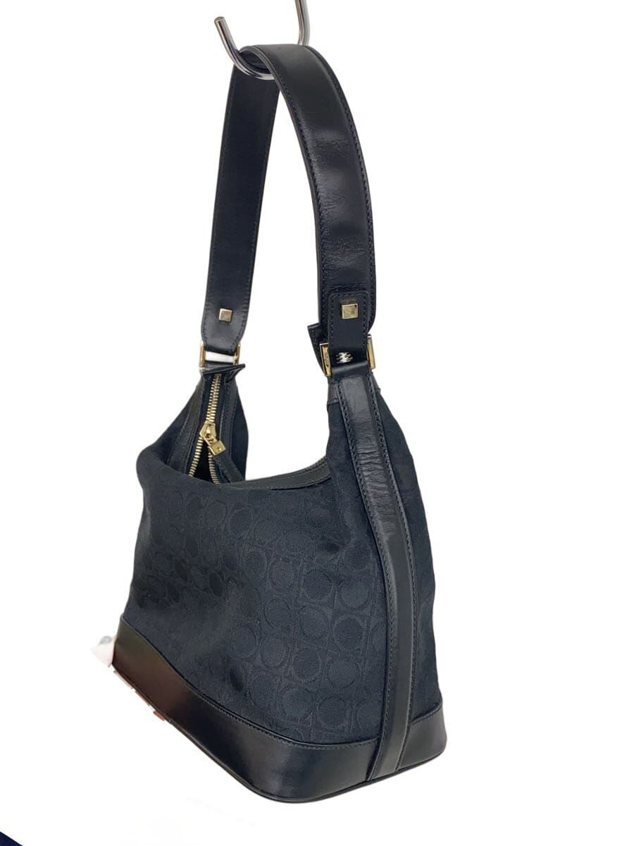 Salvatore Ferragamo Handbag Canvas BLK All Over Pattern AU-21 3343 2