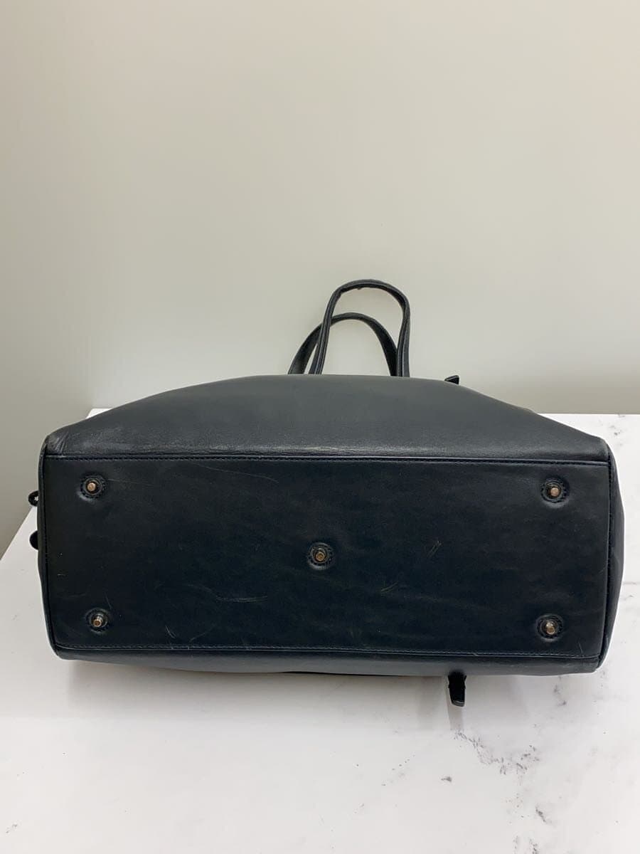 Pid Tote Bag Leather NVY 4