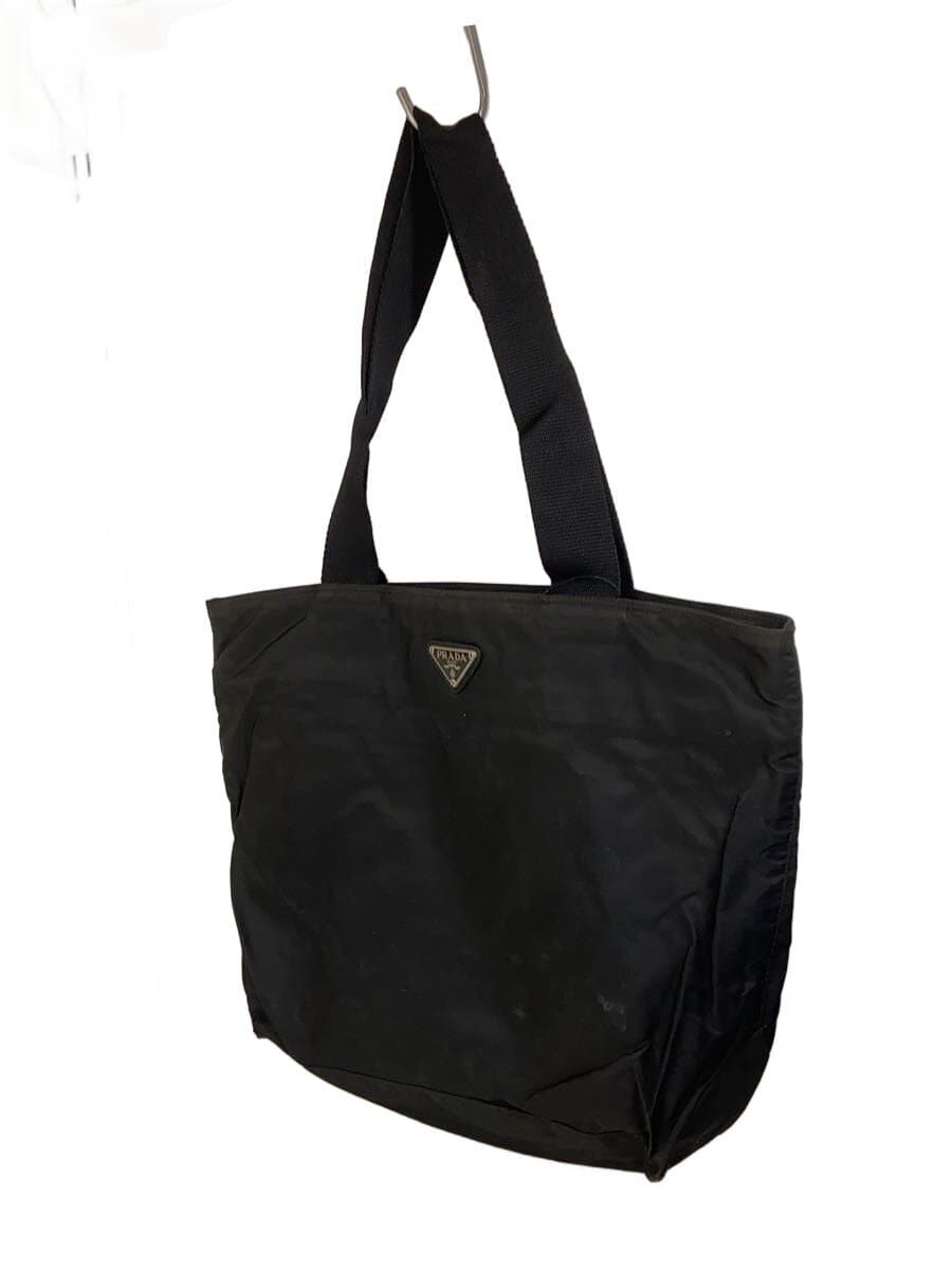 PRADA Tote Bag Nylon BLK Solid 2