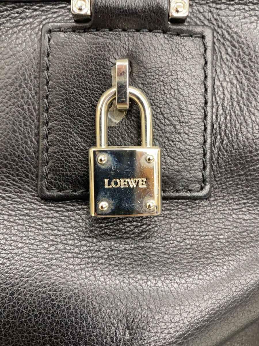 LOEWE Loewe Amazona 36 Handbag Leather BLK 5
