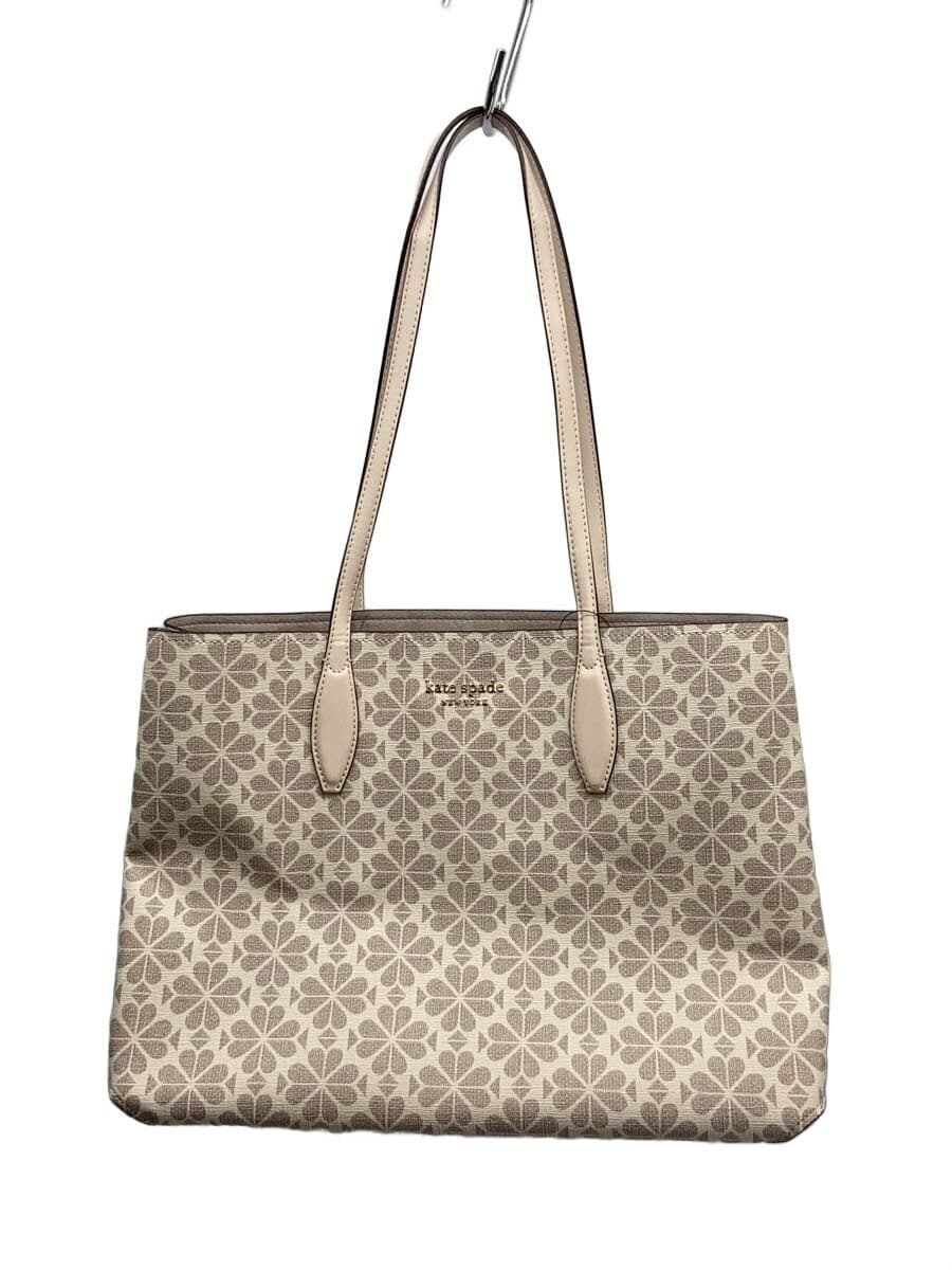kate spade new york Tote Bag Leather Beige Floral PXR00360