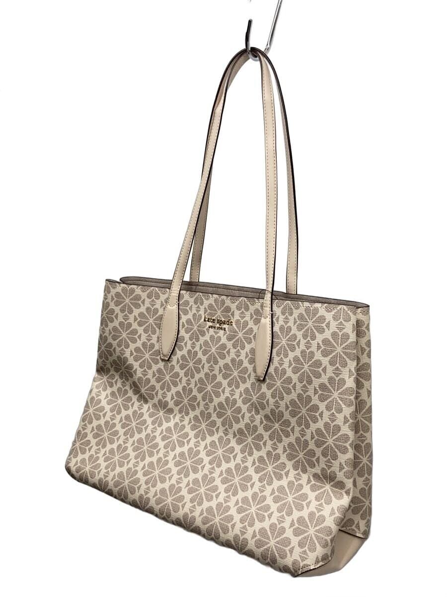 kate spade new york Tote Bag Leather Beige Floral PXR00360 2