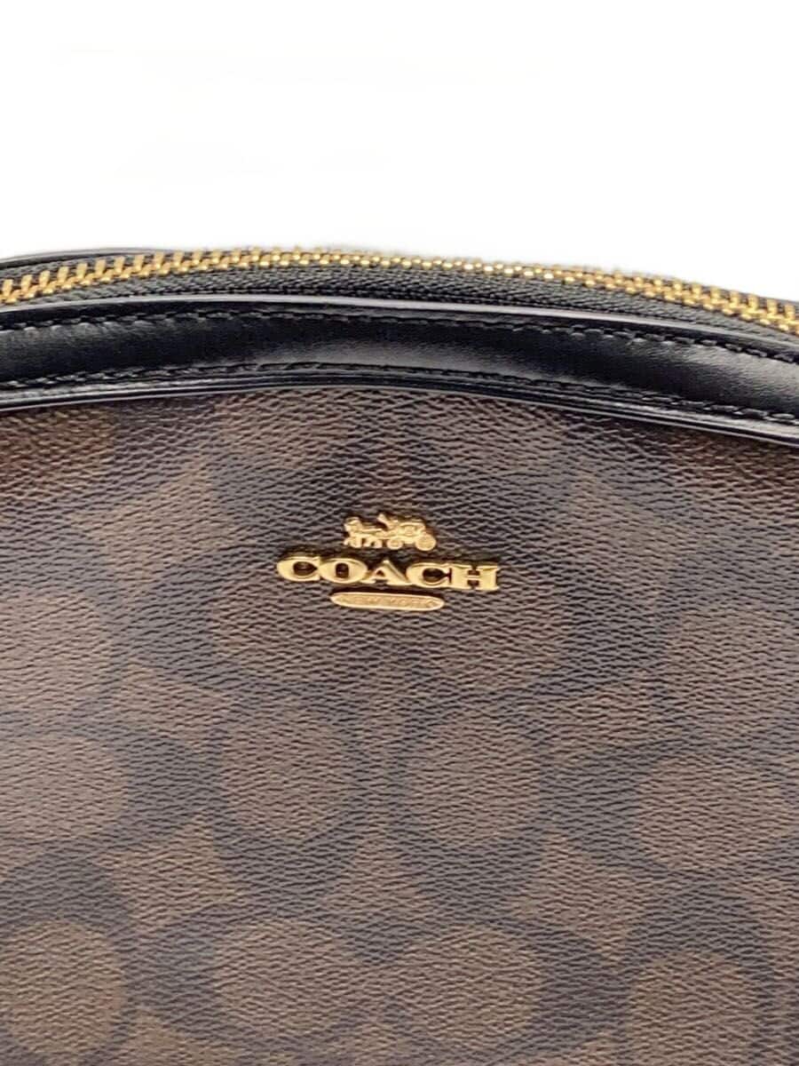 COACH Shoulder Bag Brown All Over Pattern 5