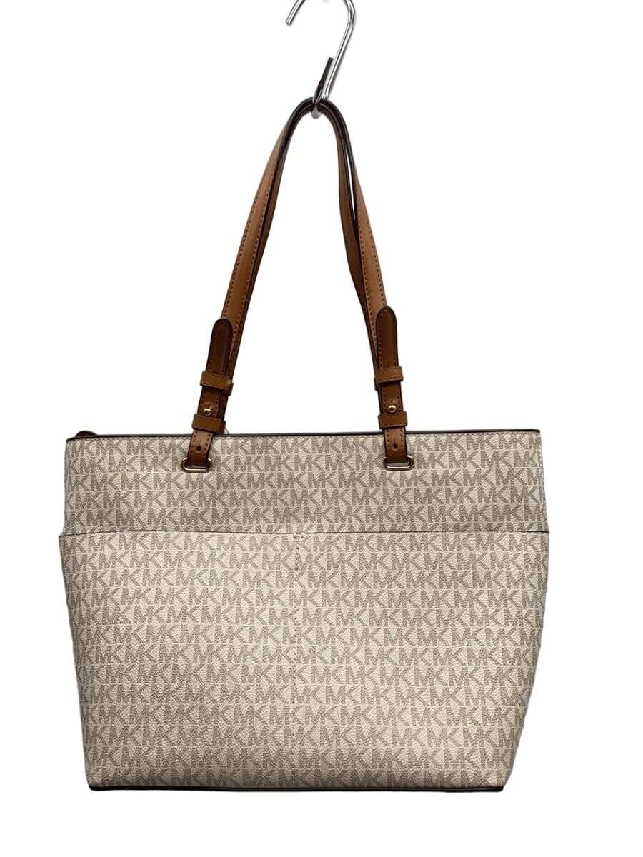 MICHAEL KORS 30T9GBFY2B Tote Bag Leather White All-over Pattern 3
