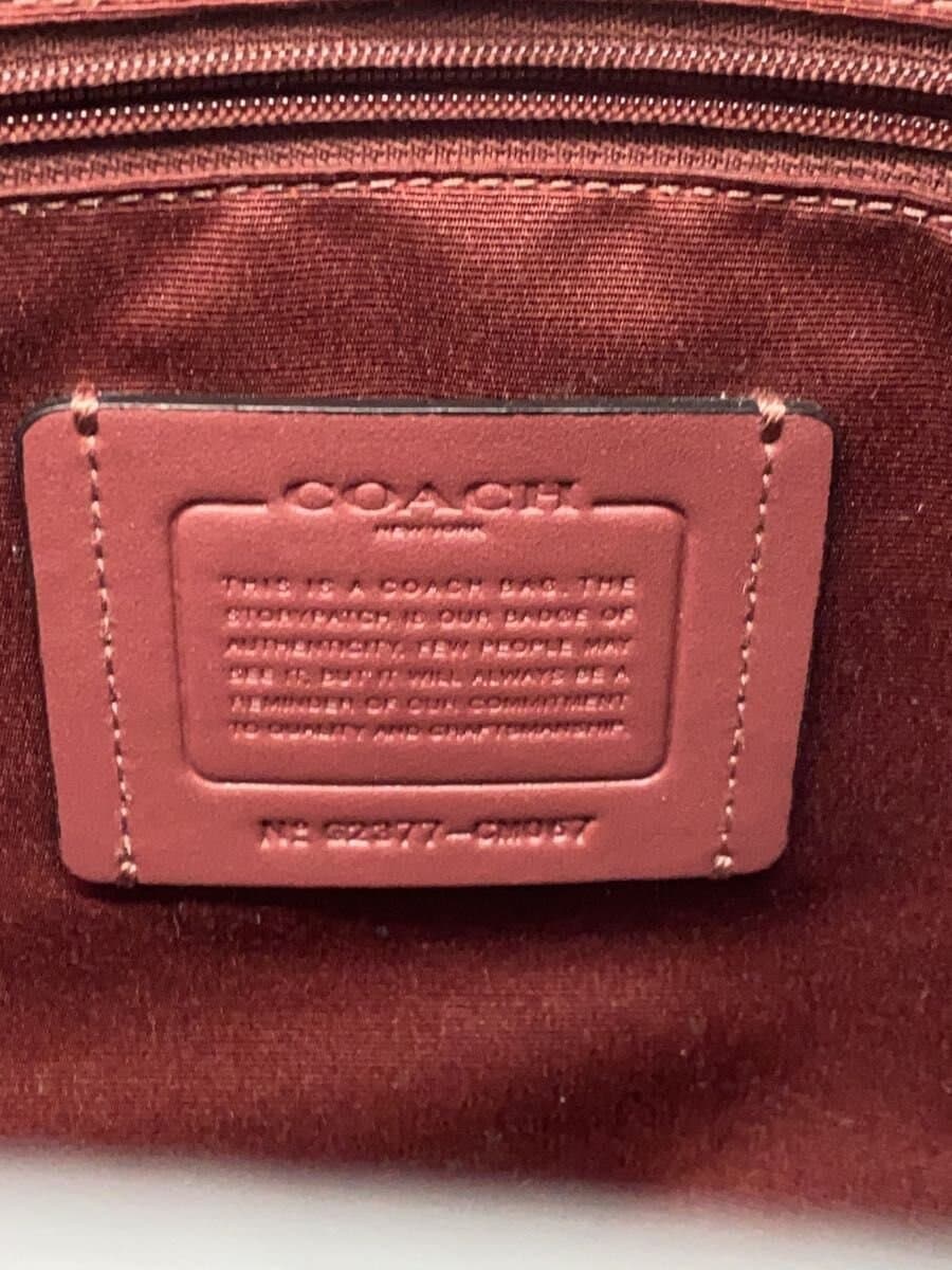 COACH Handbag Leather BLK CM716 5