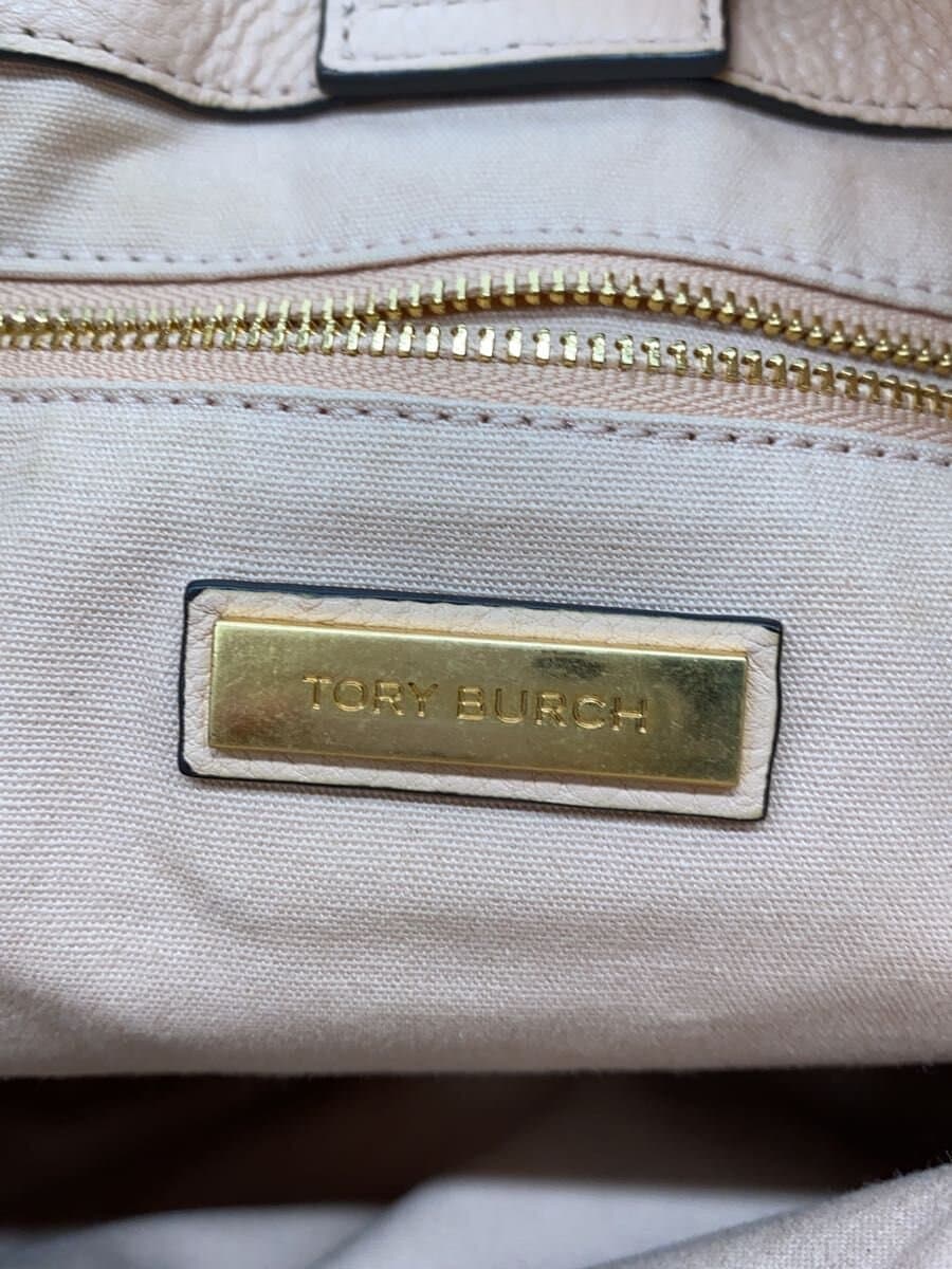 TORY BURCH Chelsea Slouchy Leather Tote Tote Bag Leather BEG Solid 5