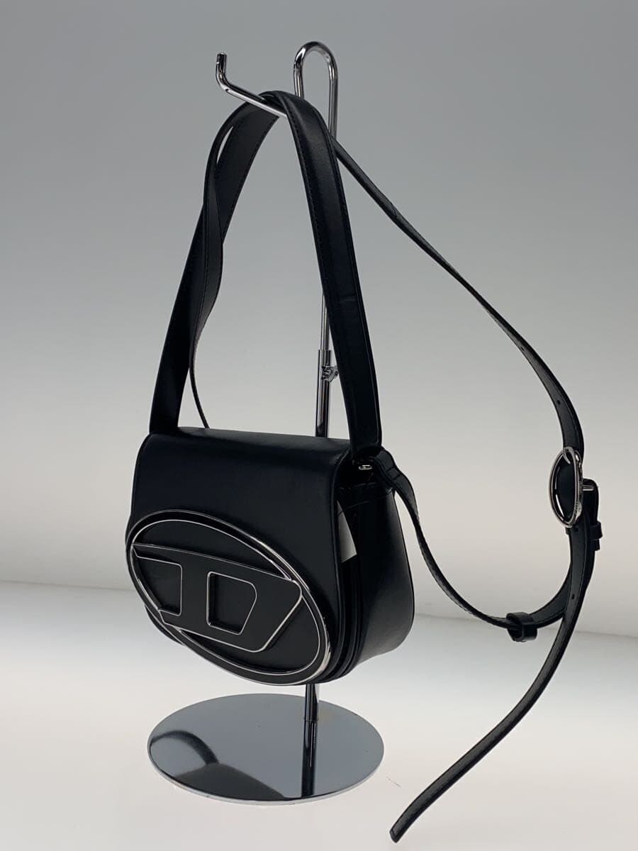 DIESEL Shoulder Bag Leather BLK 2