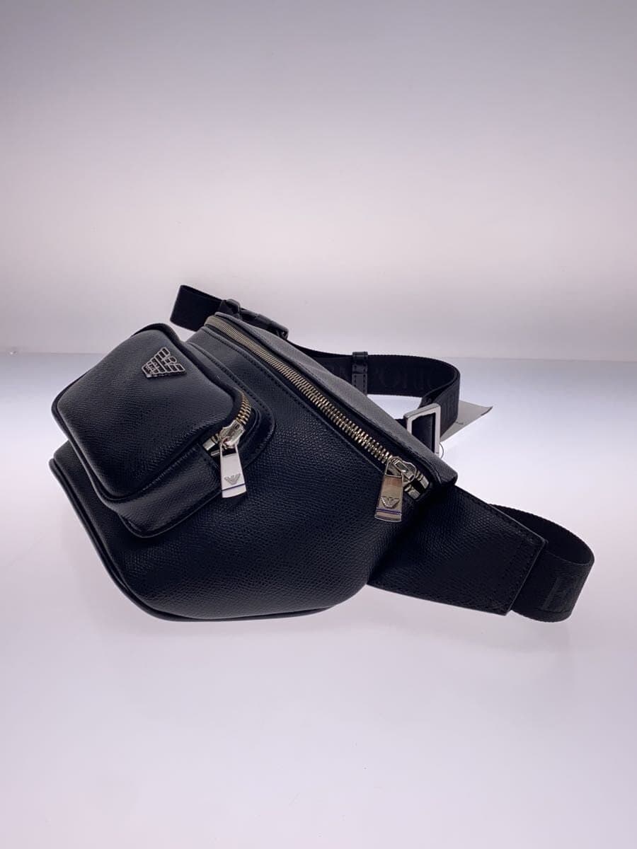 EMPORIO ARMANI Waist Bag Leather BLK Y40238 Y138E 81072 2