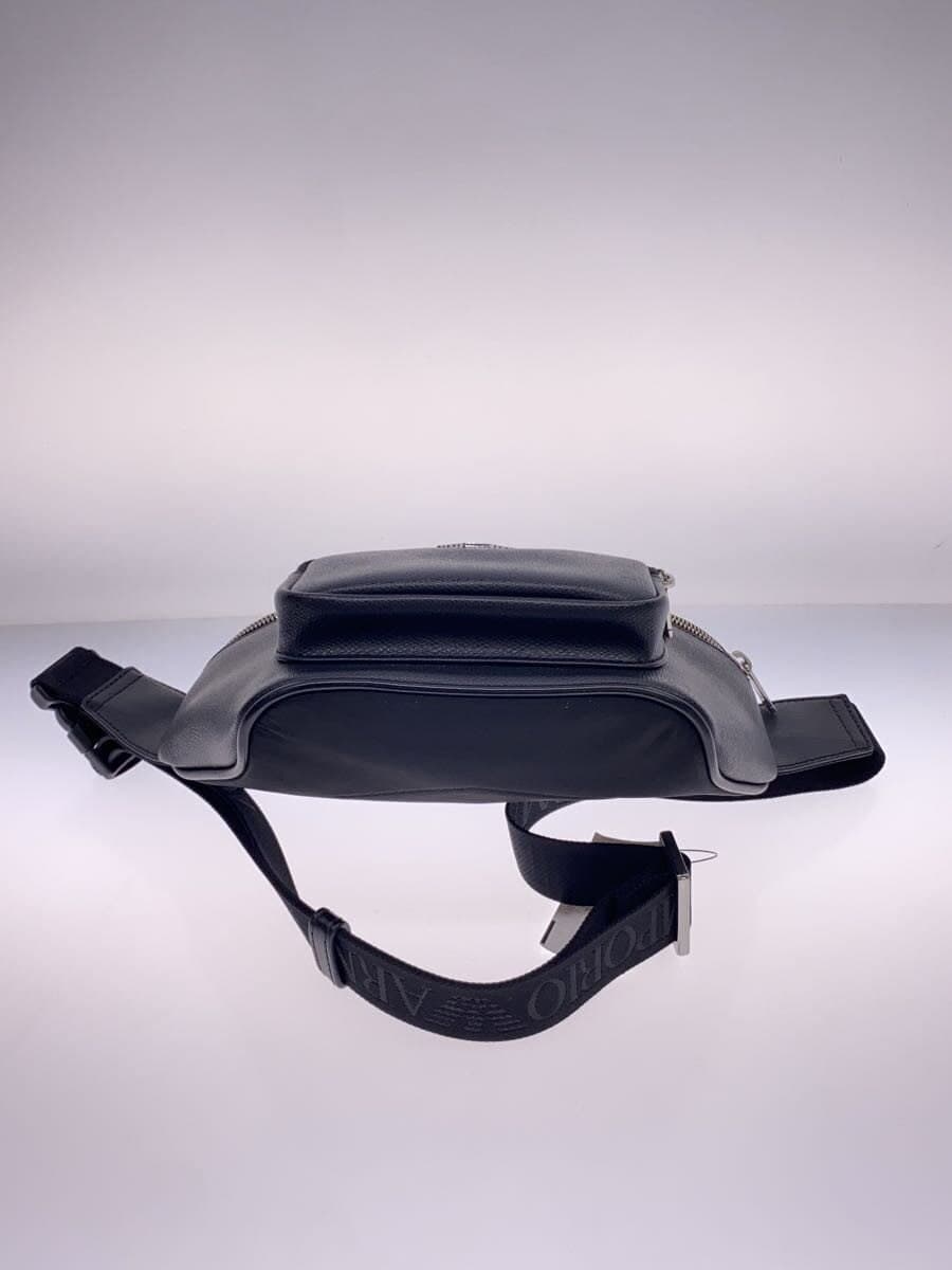 EMPORIO ARMANI Waist Bag Leather BLK Y40238 Y138E 81072 4