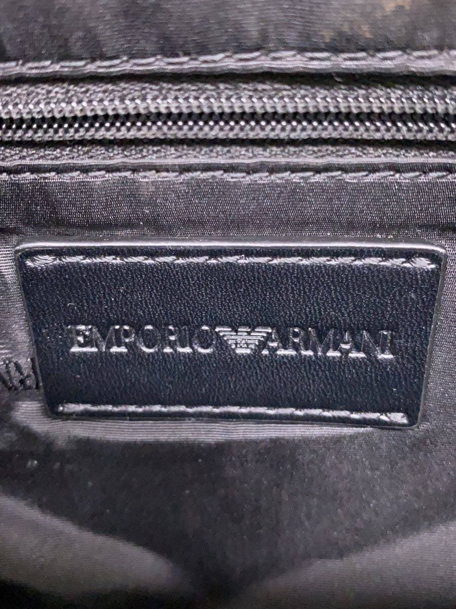 EMPORIO ARMANI Waist Bag Leather BLK Y40238 Y138E 81072 5