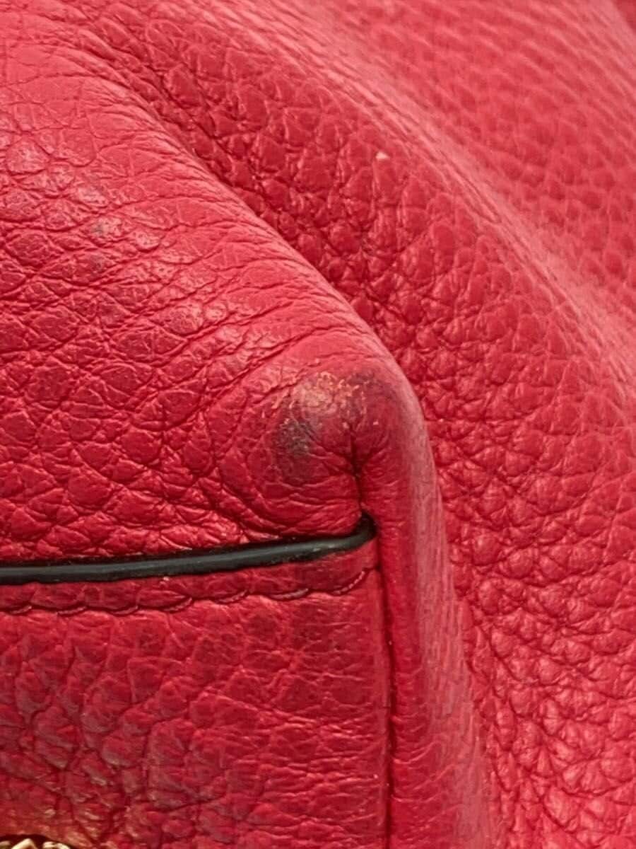 COACH Tote Bag Leather PNK F59325 Corner Scuff 8