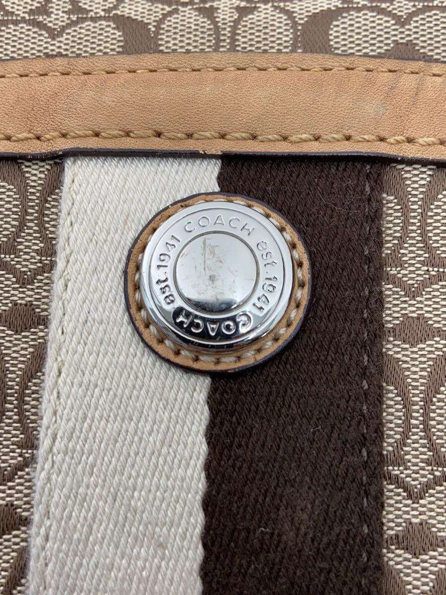 COACH Bag Canvas BEG All Over Pattern F13813 5