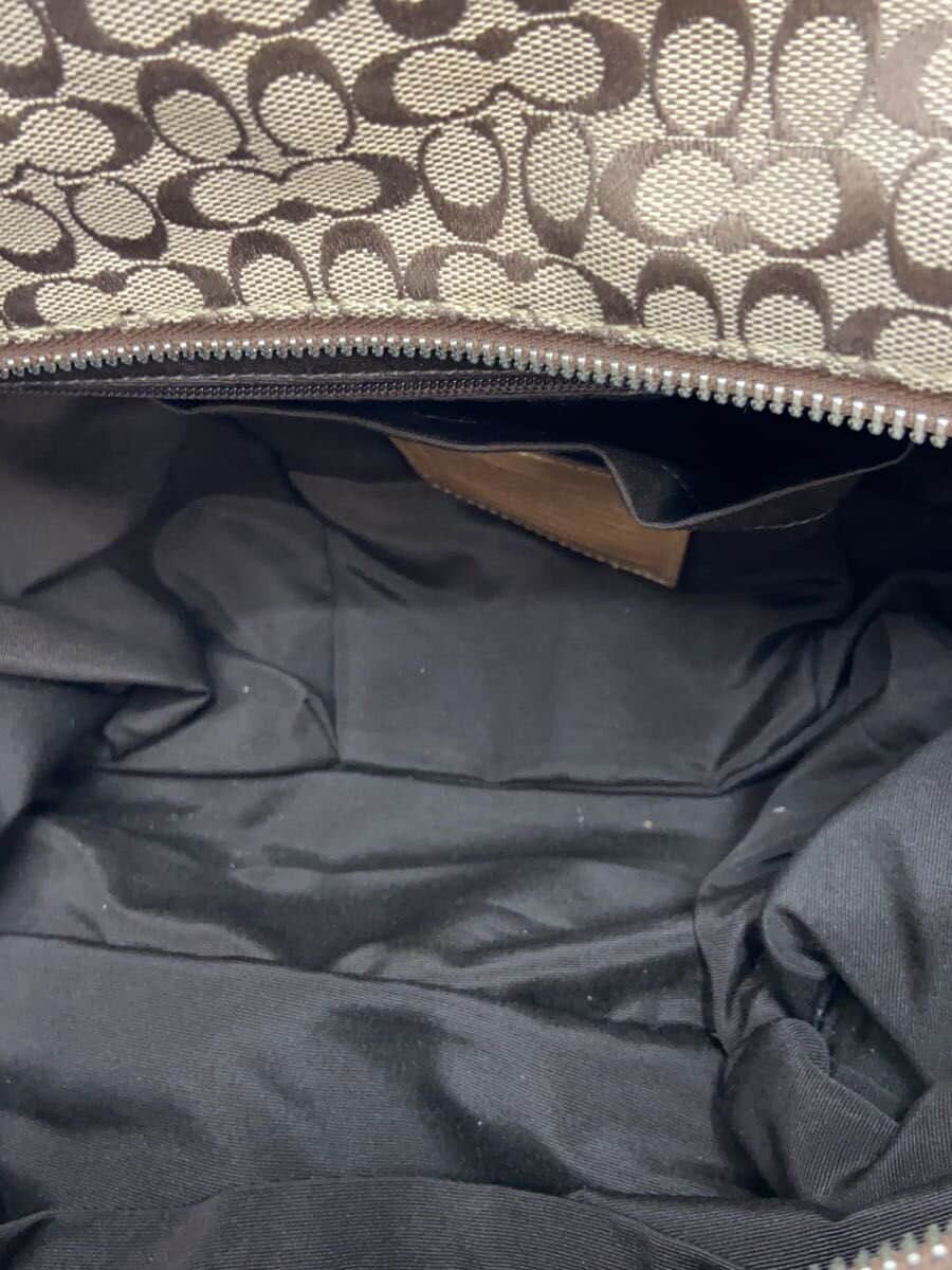 COACH Bag Canvas BEG All Over Pattern F13813 6