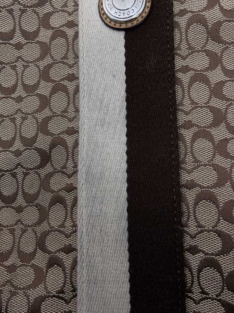 COACH Bag Canvas BEG All Over Pattern F13813 7