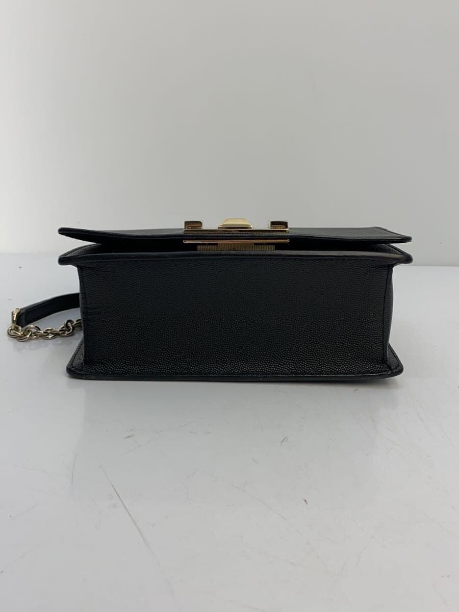 FURLA Shoulder Bag Leather BLK Solid 293863 4