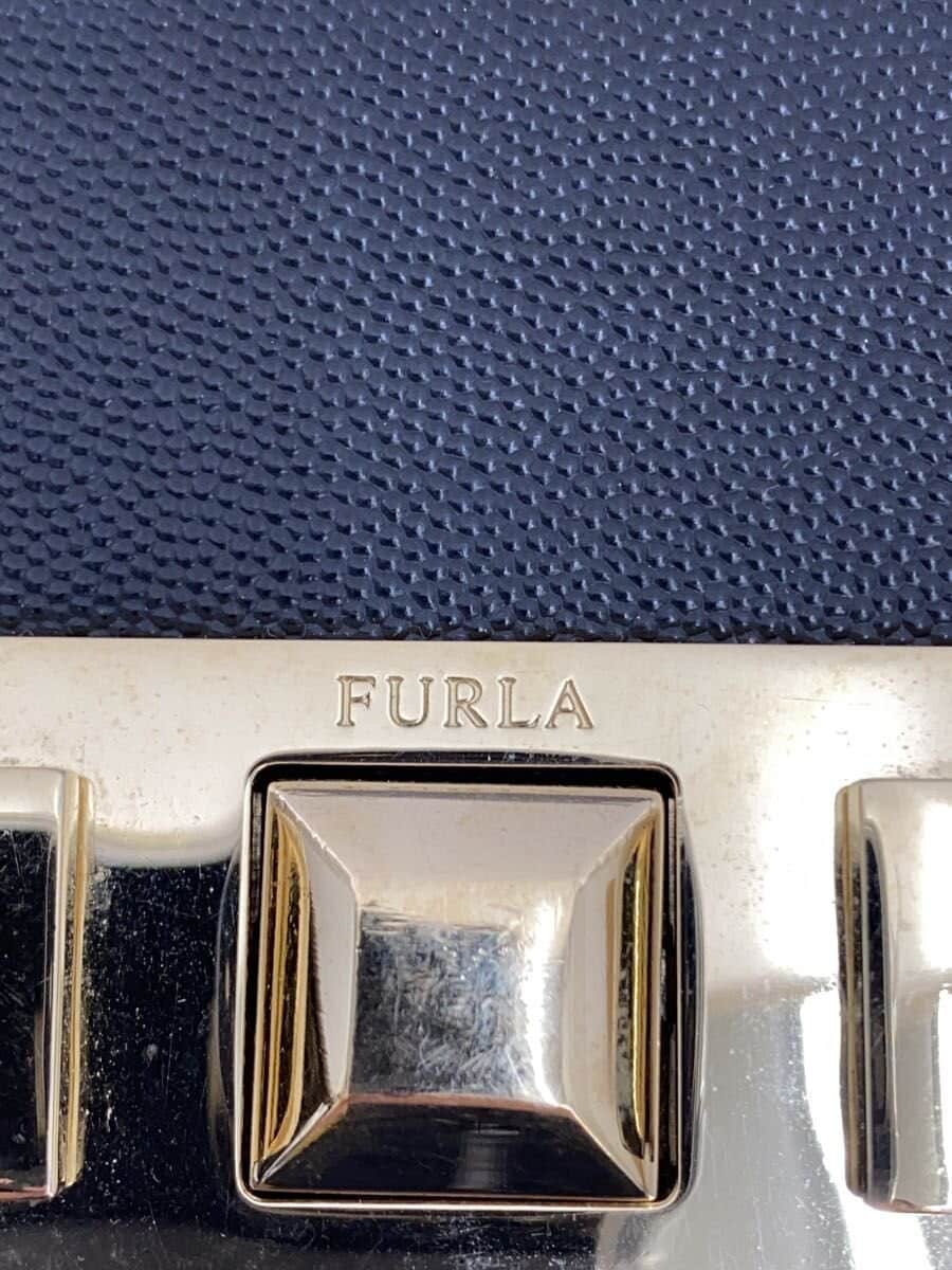 FURLA Shoulder Bag Leather BLK Solid 293863 5