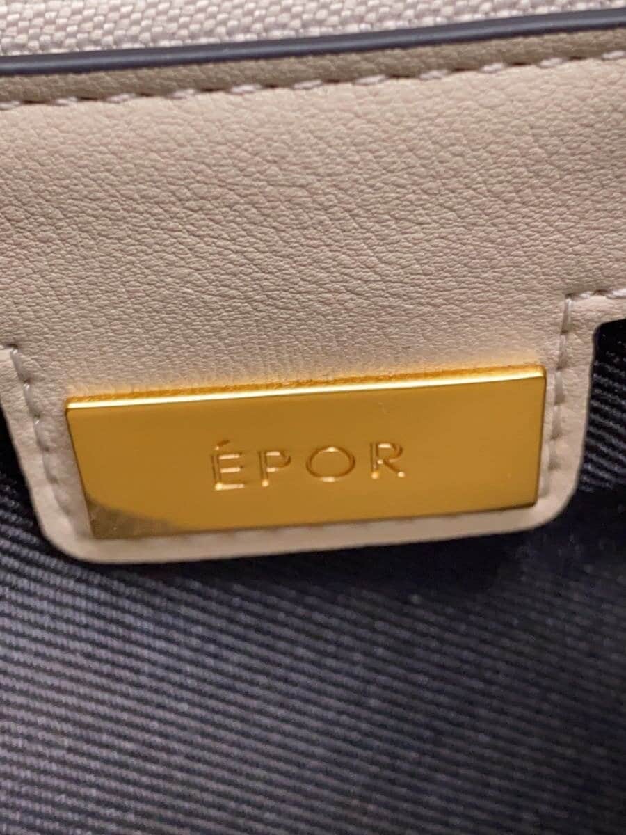 EPOR Shoulder Bag Leather BEG Plain 5
